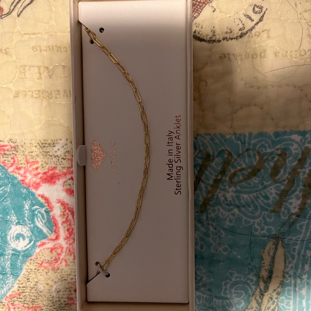 Sterling silver anklet